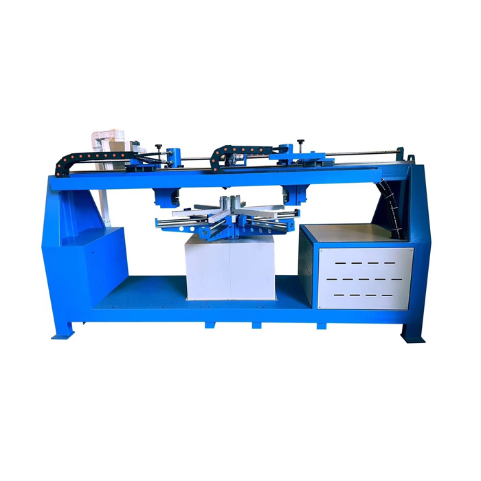 Double-head CNC round flange punching machine