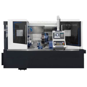 Live tool turret CNC lathe with Y axis CTXY8